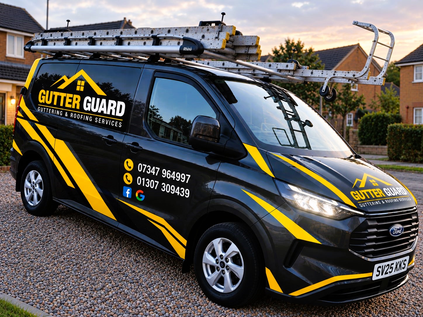 Gutter Guard van, Forfar